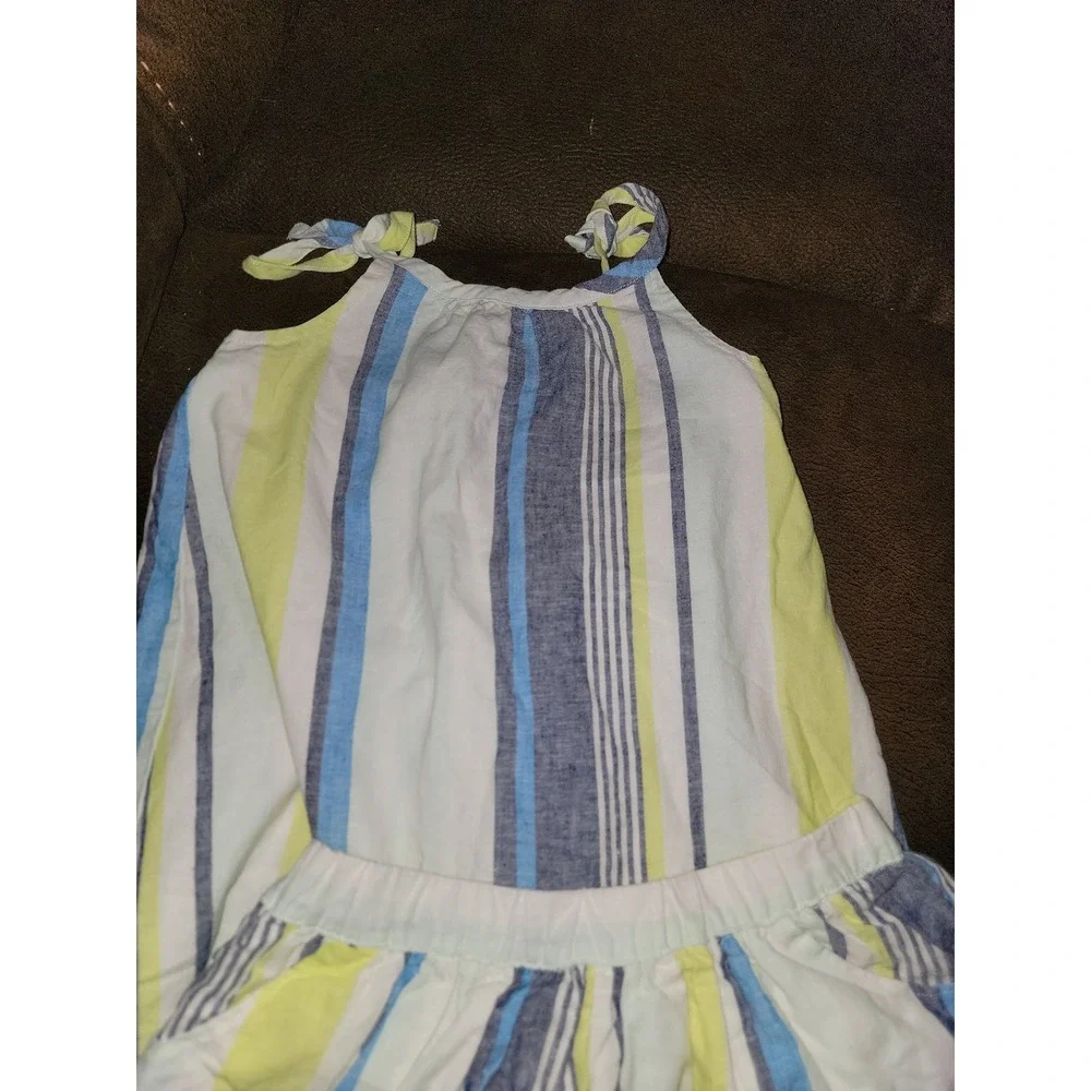 Gymboree blue safari striped outfit tank and skirt size‎ 7